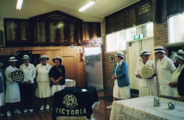 Photograph, Ringwood Bowls Club- Ladies Section. The Metropolitan Charity Shield 2002/3 Winners