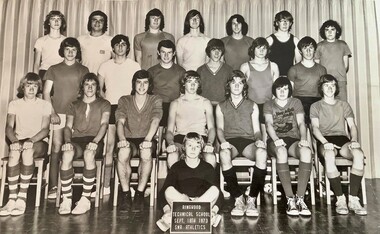 Photograph - Group, Ringwood Technical School 1973 Senior Athletics Team, c 1973