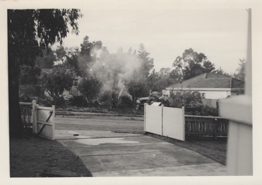 Photograph, Mrs Lydia Mary Honeyman's home at 82 Ringwood St Ringwood being demolished in June 1970