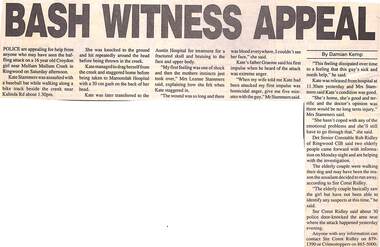 Newspaper, Scrapbook Clipping, Library Collection, Ringwood, Victoria