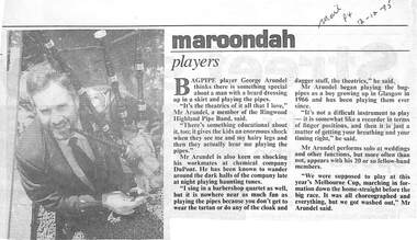 Newspaper, Scrapbook Clipping, Library Collection, Ringwood, Victoria