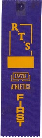 Photograph - Group, Ringwood Technical School 1978 Athletics First place Ribbon, 1978