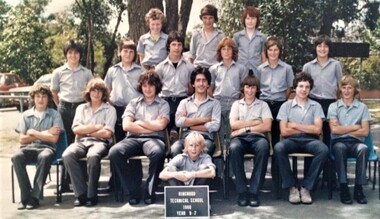 Photograph - Group, Ringwood Technical School 1980 Year 9.7