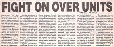 Newspaper, Scrapbook Clipping, Library Collection, Ringwood, Victoria