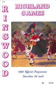 Programme, Ringwood Highland Games- Official Programme, 1969