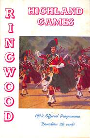 Programme, Ringwood Highland Games- Official Programme, 1972