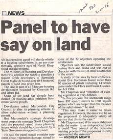 Newspaper, Scrapbook Clipping, Library Collection, Ringwood, Victoria