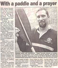 Newspaper, Scrapbook Clipping, Library Collection, Ringwood, Victoria
