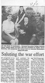 Newspaper, Scrapbook Clipping, Library Collection, Ringwood, Victoria
