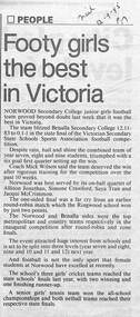 Newspaper, Scrapbook Clipping, Library Collection, Ringwood, Victoria