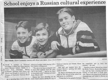 Newspaper, Scrapbook Clipping, Library Collection, Ringwood, Victoria