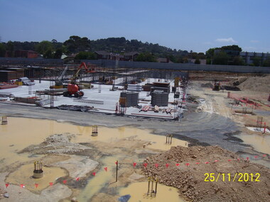 Photograph, Construction work on Costco Store around Nov-Dec 2012, at Bond St, Ringwood