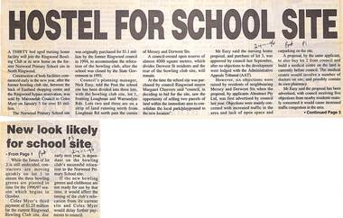 Newspaper, Scrapbook Clipping, Library Collection, Ringwood, Victoria