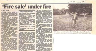 Newspaper, Scrapbook Clipping, Library Collection, Ringwood, Victoria