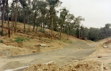 Photograph, The unfinished section of Debbie Place, North Ringwood in February 1979