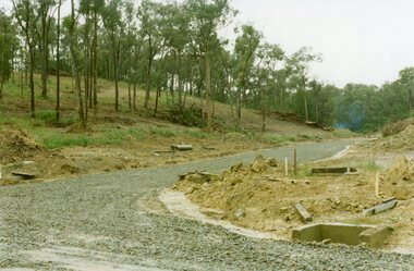 Photograph, Looking up Debbie Place, North Ringwood, on 3rd November 1978, that has box sheet of metal