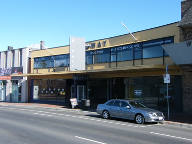 Photograph, The Midway Arcade complex at 145 Maroondah Highway in 2008. Includes Hutchinson Legal, Mike Symon's office and other businesses