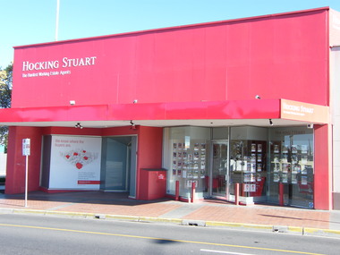 Photograph, Hocking Stuart's office at 141 Maroondah Highway in 2008. Formerly Coles