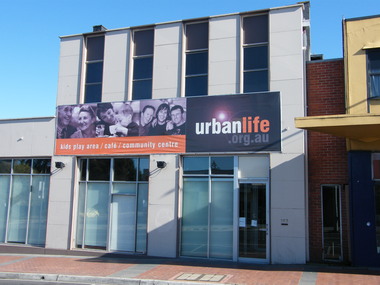 Photograph, Urban Life Community Centre at 143 Maroondah Highway in 2008. Formerly State Bank of Victoria