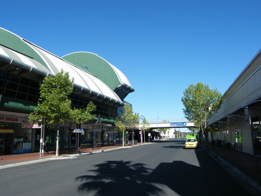 Photograph, Various shops at 171 Maroondah Highway, between Melbourne Street and earlier Eastland complex, in 2008. Now demolished for new Eastland expansion