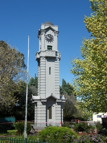 Photograph, Ringwood Clocktower at the corner of Maroondah Highway and Wantirna Road