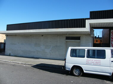 Photograph, Vacant shop on Railway Place. South side of Railway Place
