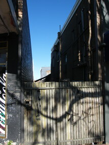 Photograph, Access laneway on east side of Railway Place.  Behind Carter real estate