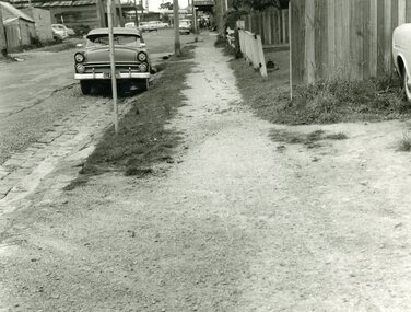 Photograph, Edwin G. Adamson A.R.P.S, Adelaide St Footpath - West Side, Ringwood1963  (Eastland Litigation Photo), May 1963