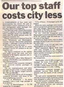 Newspaper, Scrapbook Clipping, Library Collection, Ringwood, Victoria