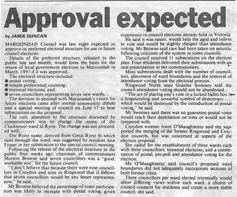 Newspaper, Scrapbook Clipping, Library Collection, Ringwood, Victoria
