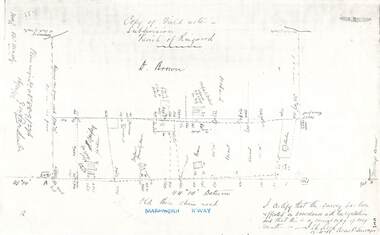 Document - Copy of Lands Department Field Notes - Parish of Ringwood, Victoria, Field Notes 88-9/276 - Part of O.P. R72C surveyed 12.10.1888