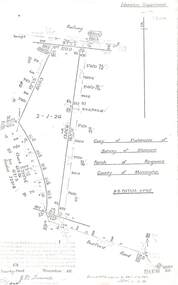Document - Copy of Lands Department Field Notes - Parish of Ringwood, Victoria, Field Notes 55114 Survey of Allotment by J.D. Sherwood in 1955