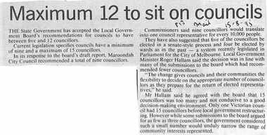 Newspaper, Scrapbook Clipping, Library Collection, Ringwood, Victoria