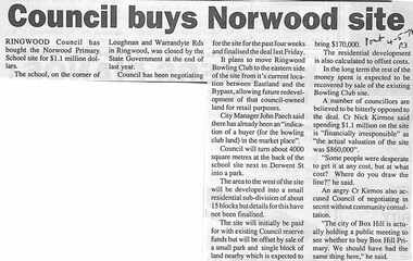Newspaper, Scrapbook Clipping, Library Collection, Ringwood, Victoria, `