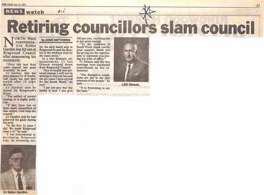 Newspaper, Scrapbook Clipping, Library Collection, Ringwood, Victoria, `
