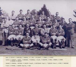 Photograph, East Ringwood Football Club (ERFC) 1946 Seniors team