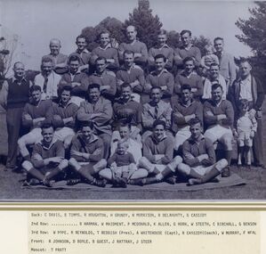 Photograph, East Ringwood Football Club (ERFC) 1947 Seniors team (Premiers)
