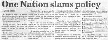 Newspaper, Scrapbook Clipping, Library Collection, Ringwood, Victoria, `
