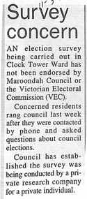 Newspaper, Scrapbook Clipping, Library Collection, Ringwood, Victoria, `