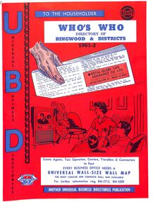Booklet, UBD Directory of Ringwood & Districts 1961-62
