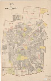 Map, City of Ringwood - Rateable Properties Layout - c.1966