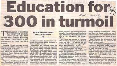 Newspaper, Scrapbook Clipping, Library Collection, Ringwood, Victoria, `