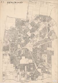Map, City of Ringwood - Rateable Properties Layout - c.1966