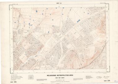 Map - Melbourne Metropolitan Area Base Map Series, Sheet 216 - Ringwood area, 1967
