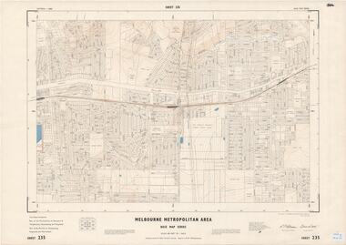 Map - Melbourne Metropolitan Area Base Map Series, Sheet 235 - Ringwood area, 1960
