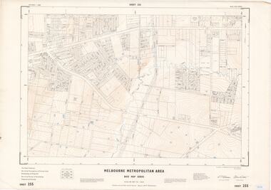 Map - Melbourne Metropolitan Area Base Map Series, Sheet 255 - Ringwood area, 1963