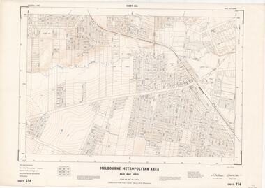 Map - Melbourne Metropolitan Area Base Map Series, Sheet 256 - Ringwood area, 1962