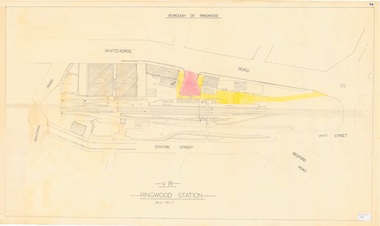 Plan, Borough of Ringwood - VR Ringwood Station - Circa 1930s