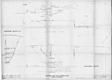 Plan - Department of Mines, Victoria, Ringwood Gold and Antimony Mine - 1921