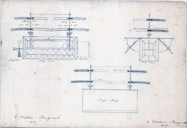 Plan - Model Helicopter, Charles Medew, Ringwood, Victoria - 1909